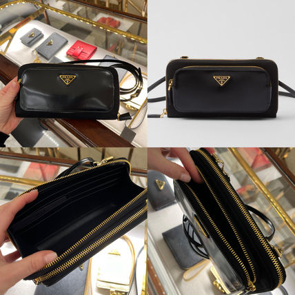 PRADA ショルダー長財布