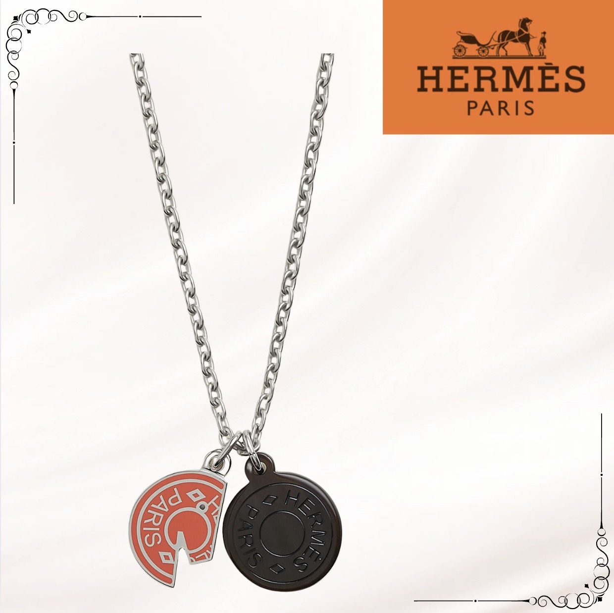 【HERMES】カルーゼル ネックレス