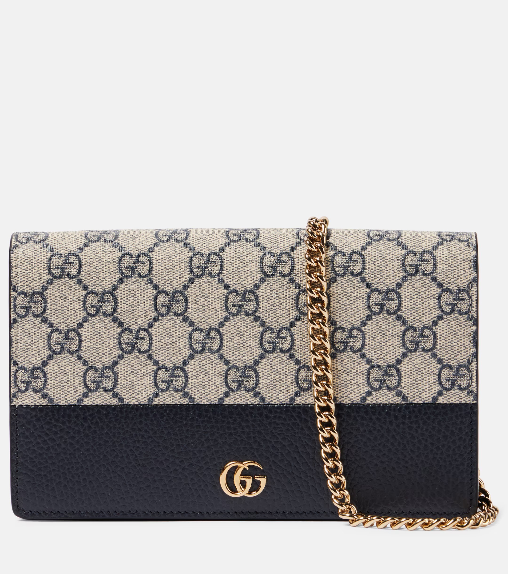 GUCCI GGマーモント GGキャンバス チェーンウォレット