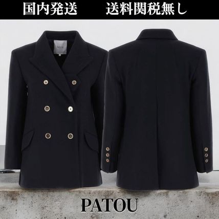 PATOU★ダブルブレスト テーラードブレザー ウール Patou | ウール＆カシミア アイコニック ダブルブレストジャケット