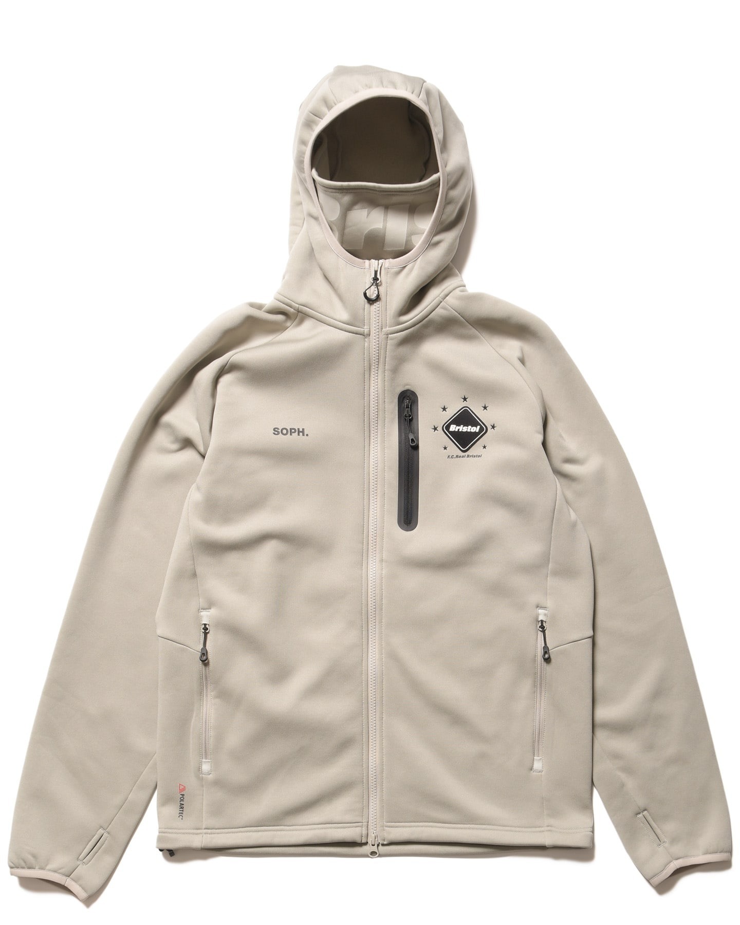【F.C.Real Bristol】POLARTEC POWER STRETCH ZIP UP HOODIE