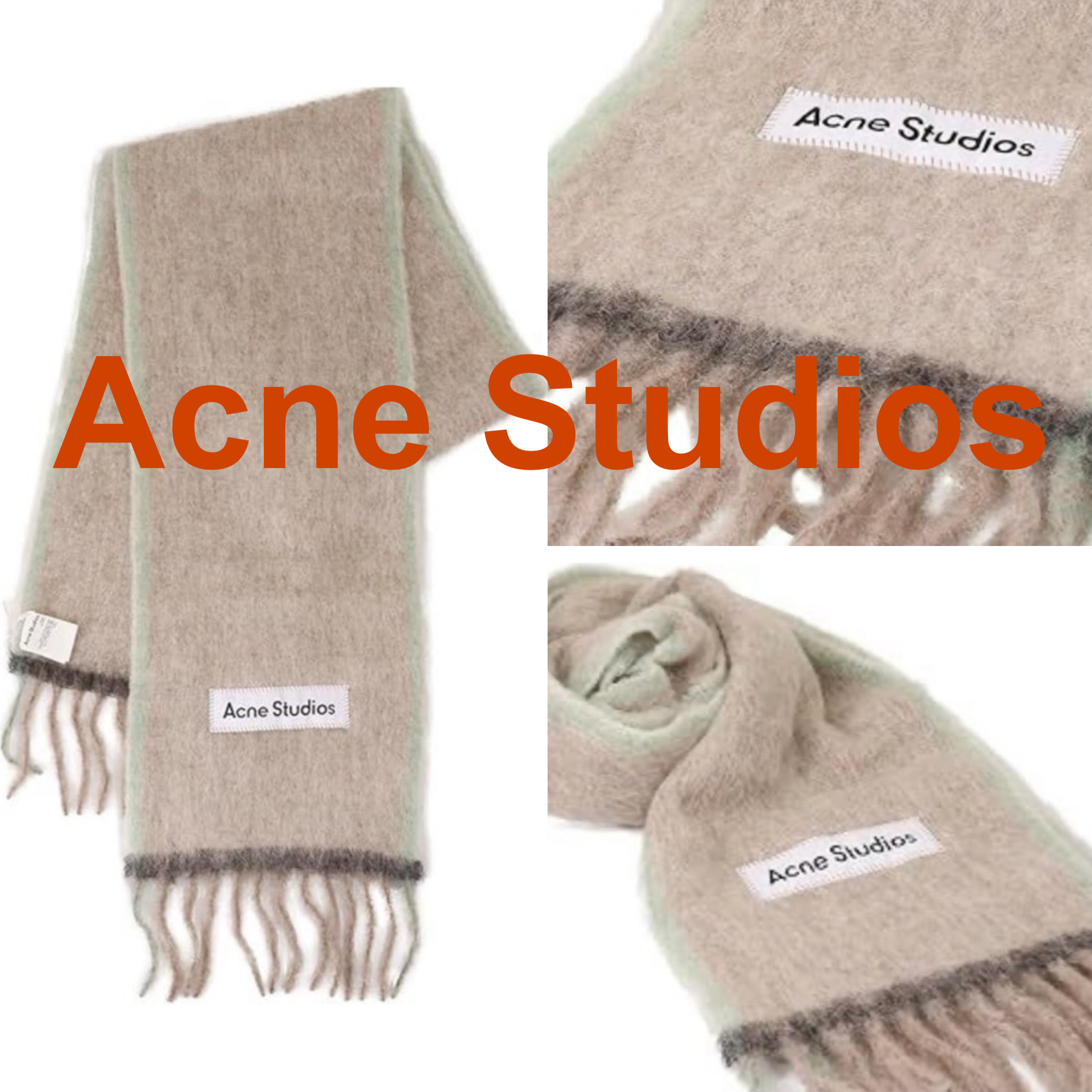 【Acne Studios】Vally ベージュ マフラー☆送料関税込み☆