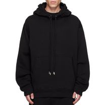 パーカー・フーディ Dries Van Noten SS25 (021163 1610900) Dries Van Noten Men's' Drawstring Hooded Sweatshirt in Black