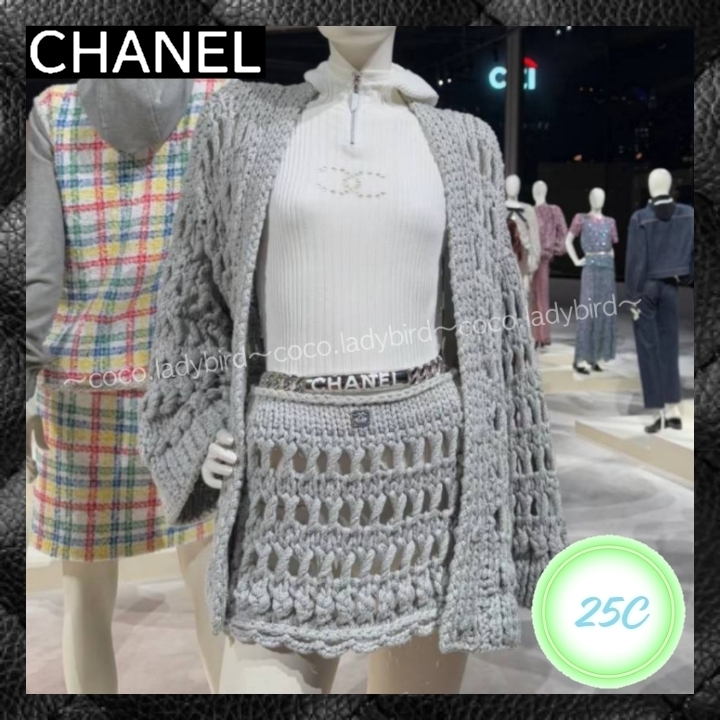 ☆ロゴがカッコいい☆ CHANEL チェーンベルト ２色展開