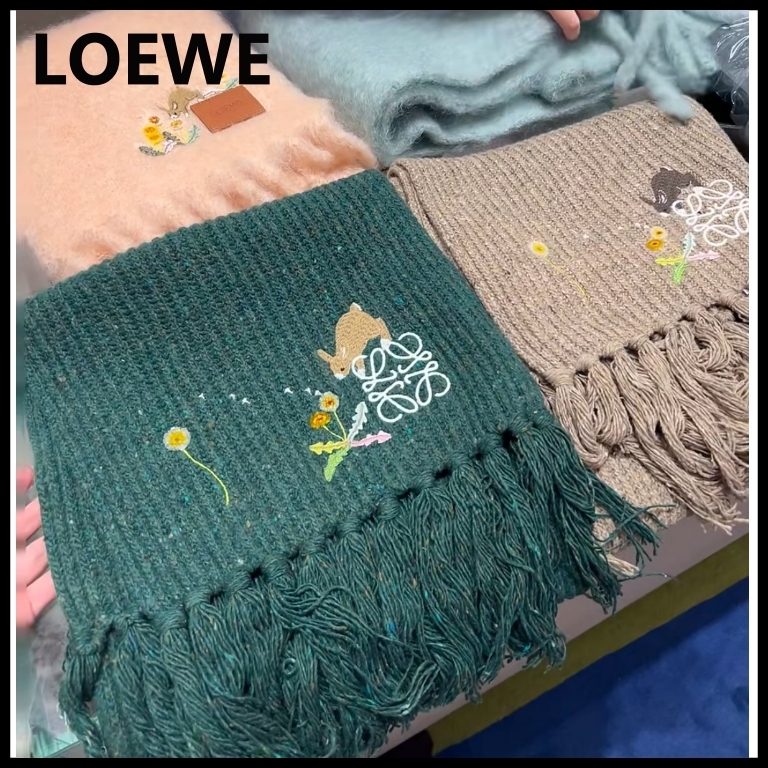 LOEWE】Suna Fujitaコラボ うさぎ スカーフ ウール