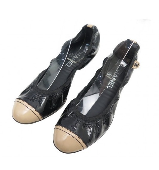 CHANEL シャネル ツートーン バレリーナ - シューズ SIZE:39