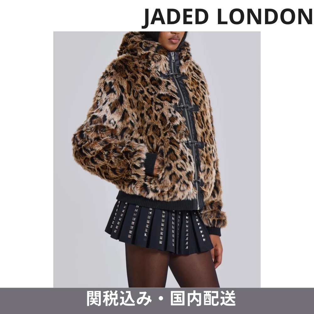 【JADED LONDON】 Mendoza レオパード フェイクファージャケット