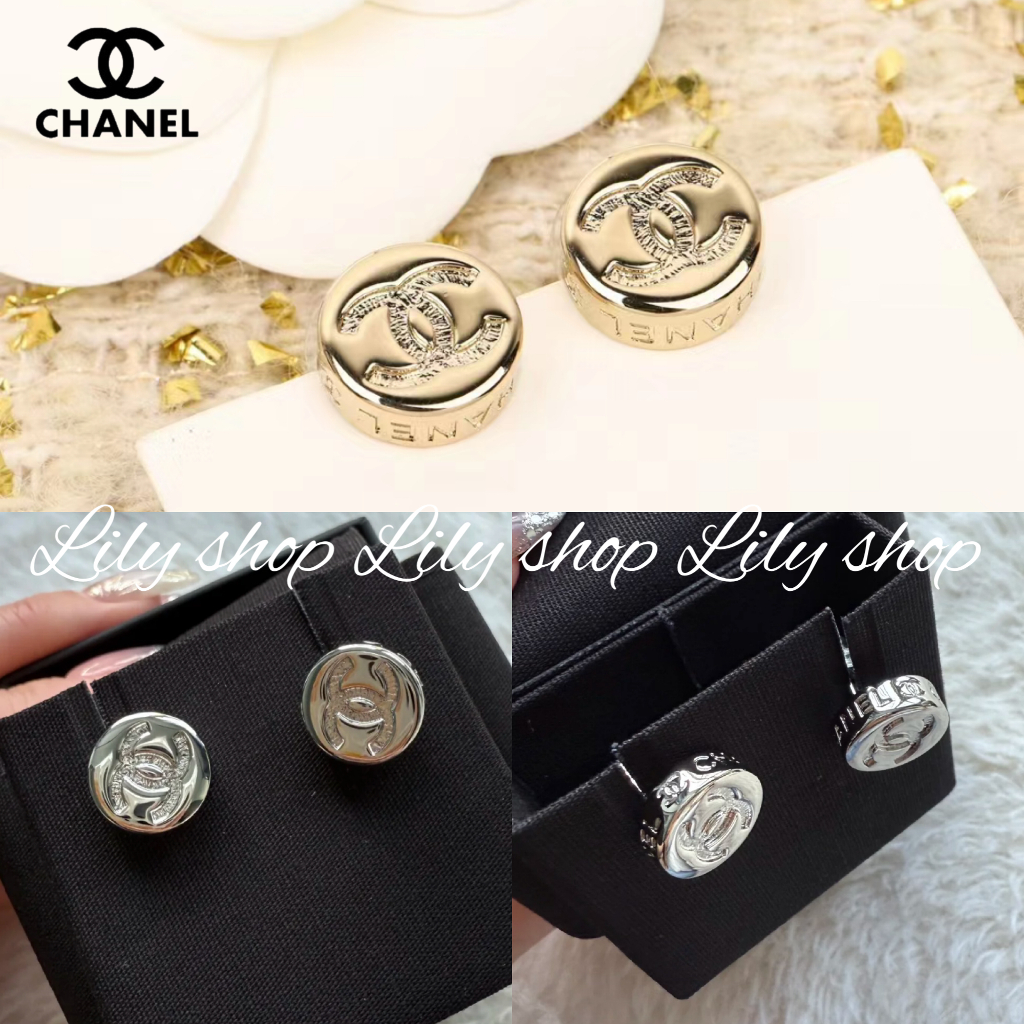 ペアも可愛いシンプルさ◎【CHANEL】ピアス