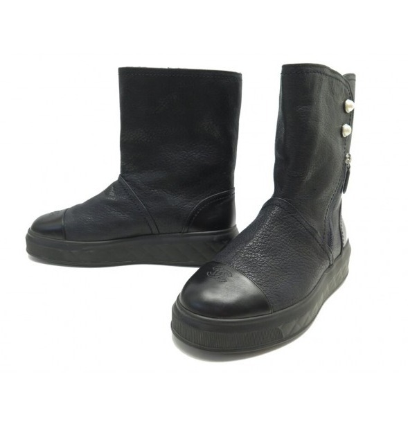 CHANEL シャネル フィルド アンクル ブーツ SIZE:39.5