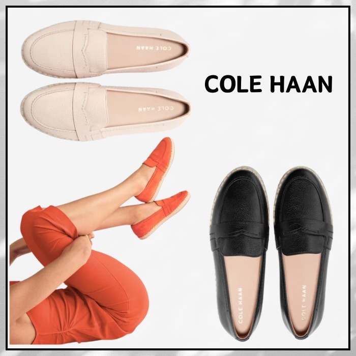 COLE HAAN Montauk レザー スエード エスパドリーユ ローファー