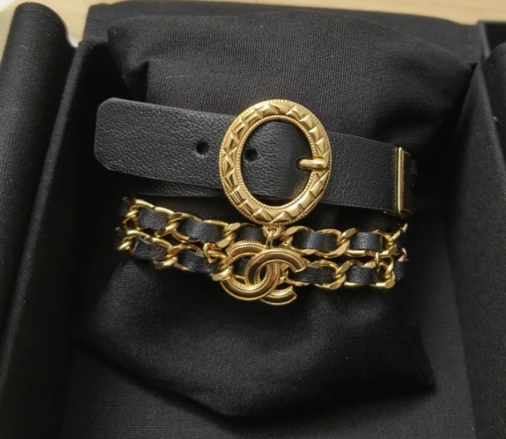 《手に入れたい贅沢★》CHANEL ブレスレット レザー 調節可能