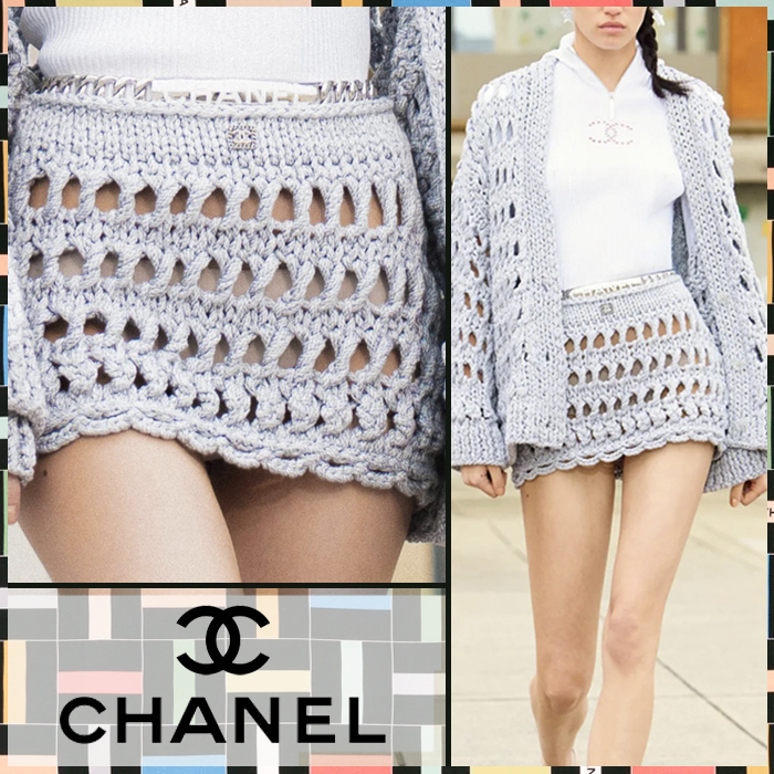 CHANEL CRUISE 2024/25 LOOK2《スカート》コットン DHL 直営店