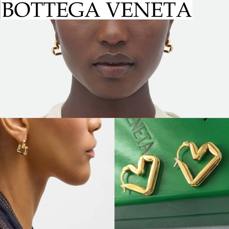 【Bottega Veneta】希少 Hビーム ハート イヤリング