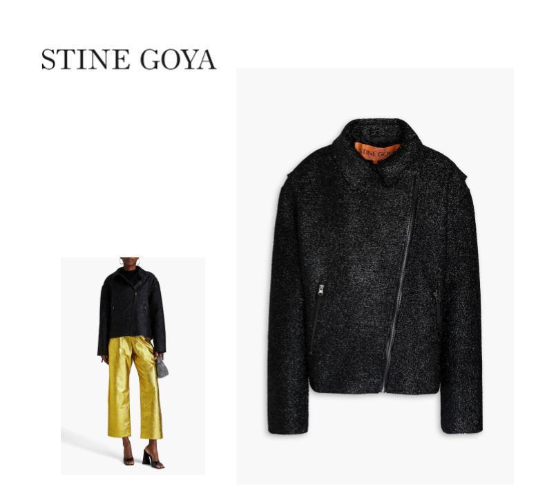 STINE GOYA Rockey ティンセル ライダースジャケット