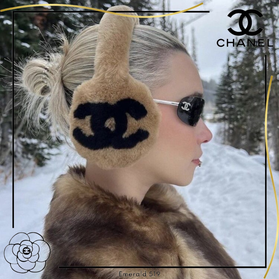 《新作》暖かくて可愛い♡【CHANEL】イヤーマフ ブラウン