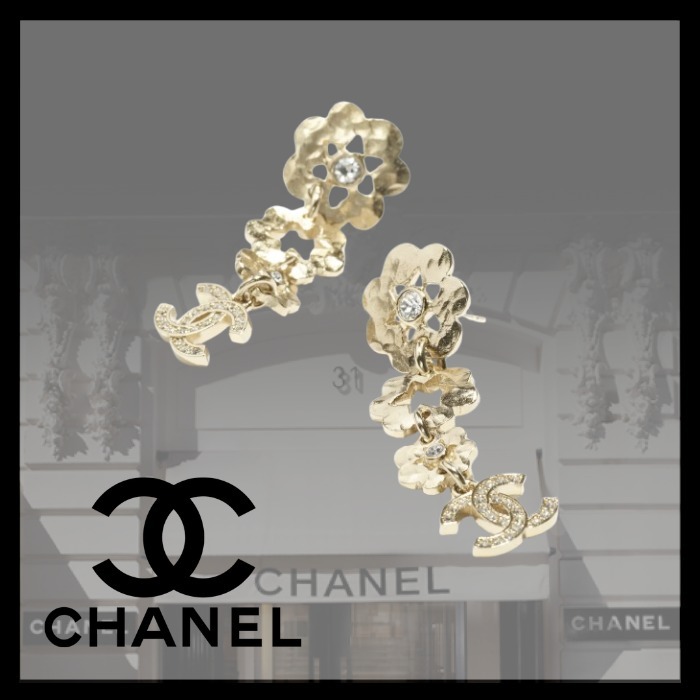 【24-25AW Cruise最新作♪】CHANEL CCロゴ フラワー ピアス