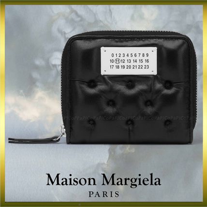 【国内発/関税/送料込】Maison Margiela 三つ折り財布 Glam Slam マルジェラ】Glam Slam キーリング ウォレット 牛革 100