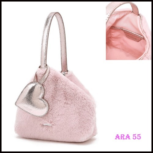 JILLSTUART正規品/送料関税込み Ecofur Shining Heart Charm Bag