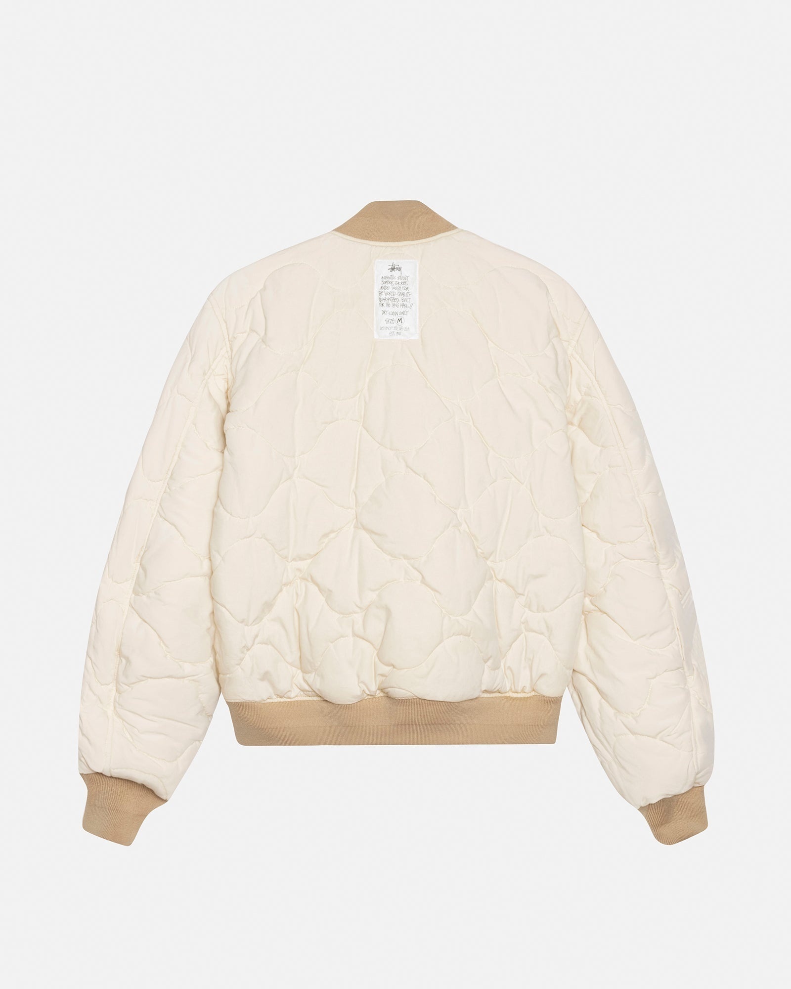 ジャケット・アウター stussy WAXED BUILT BOMBER JACKET M stussy WAXED BUILT BOMBER JACKET Sサイズ