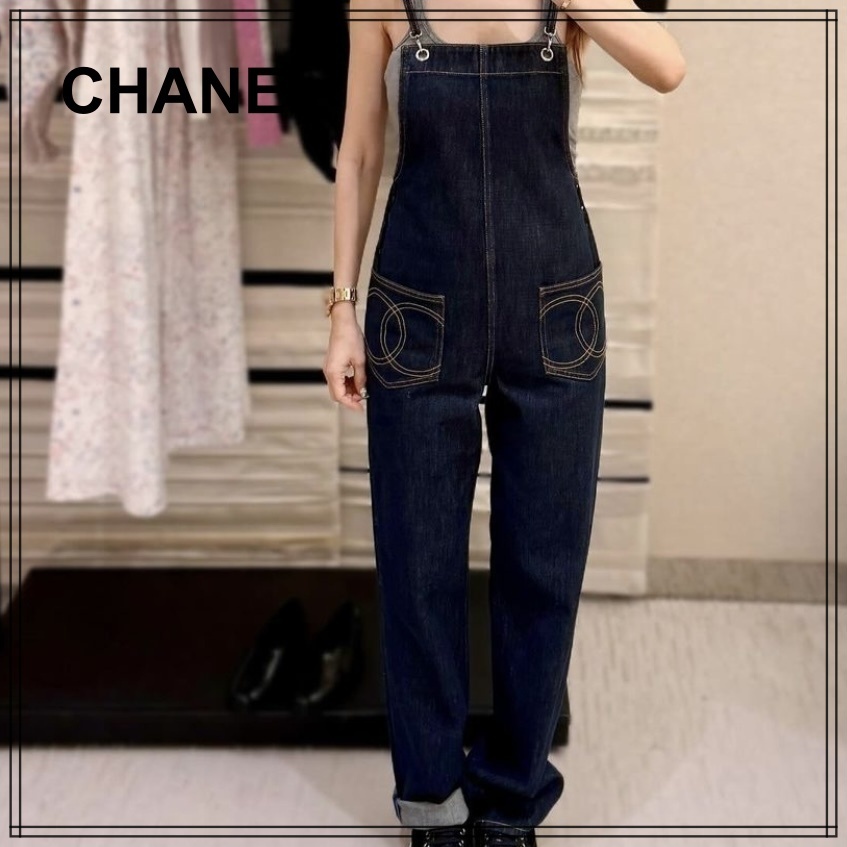 おしゃれ【CHANEL】デニム ジャンプスーツ オールインワン