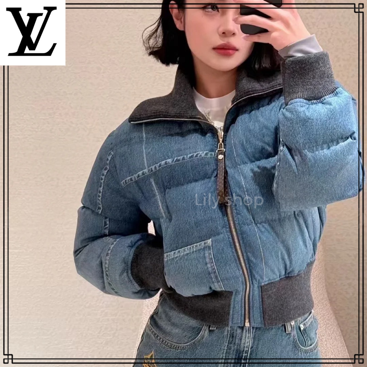 おしゃれなデニム風デザイン【Louis Vuitton】ジャケット