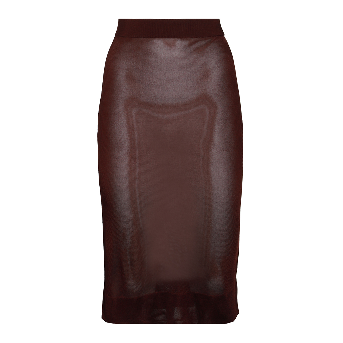 【関税・送料込み】SAINT LAURENT RED VISCOSE MIDI SKIRT