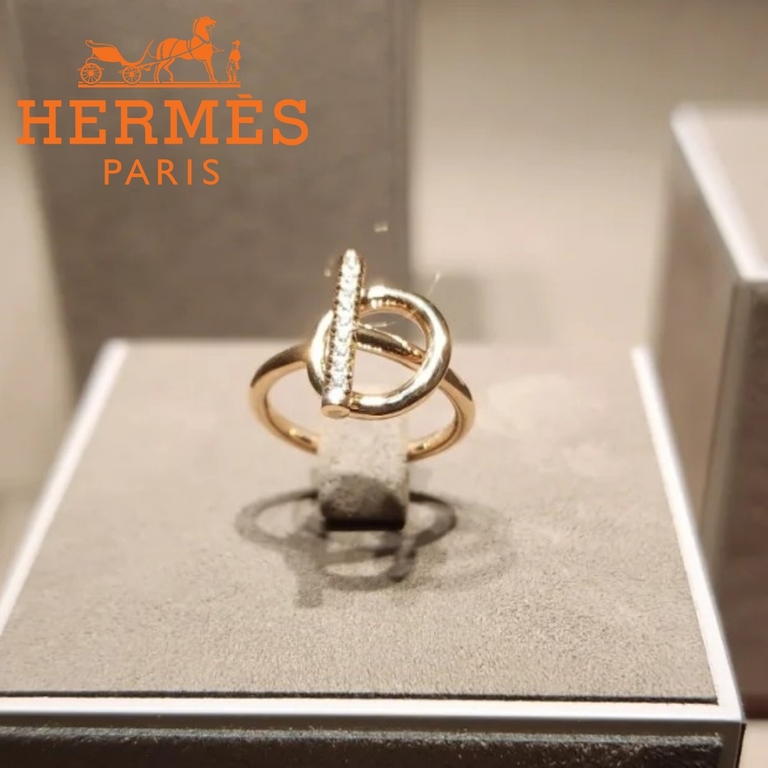 【HERMES 】連なるダイヤモンド◎エシャペ エルメス リング SM