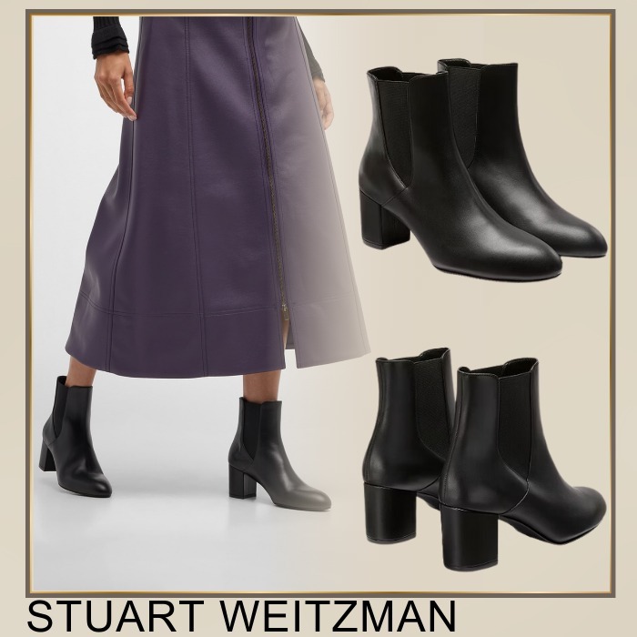STUART WEITZMAN*チェルシーブーツ*ブロック ヒール*YULIANA 60