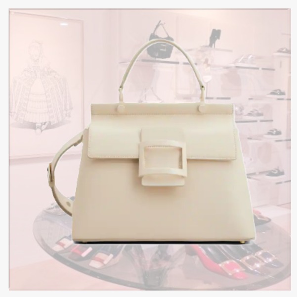 [Roger Vivier]レザーのViv'Cabasバッグ