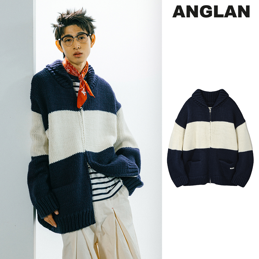 【ANGLAN】24FW★ [AG] Land-line Cowichan Cardigan