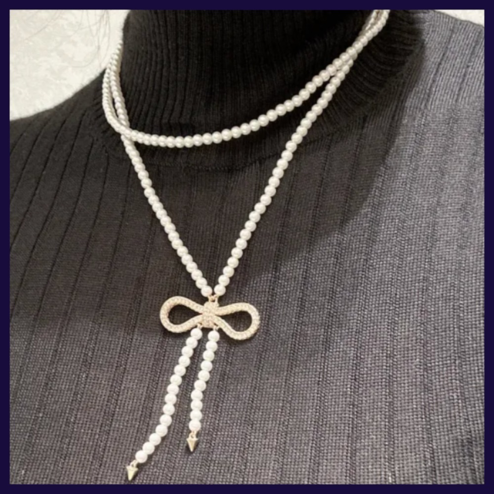 【2連デザインが素敵♪】DIOR ネックレス