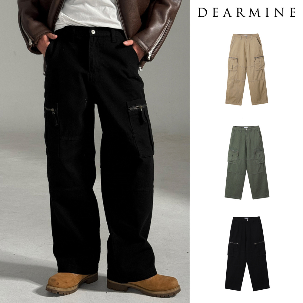 【DEARMINE】Ketchion Zipper Cargo Pants