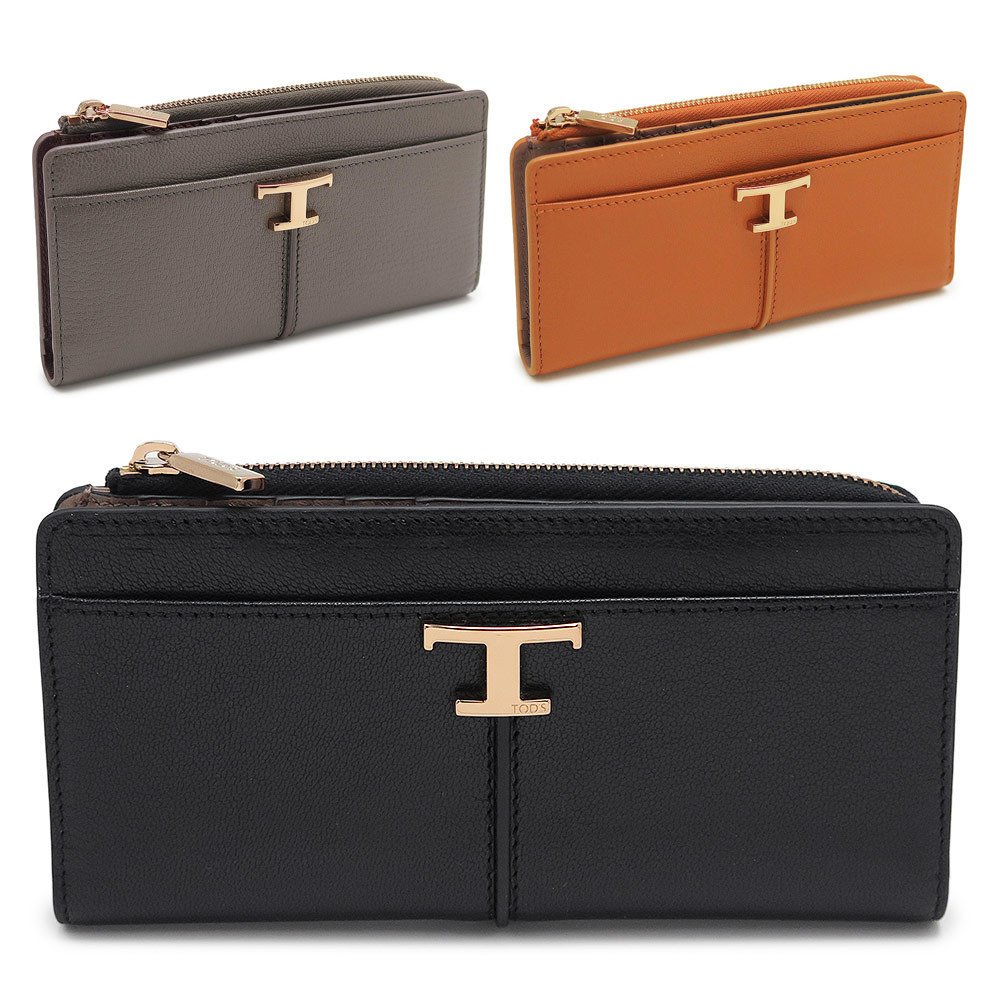 【国内発送】トッズ 長財布 Tタイムレス TOD'S
