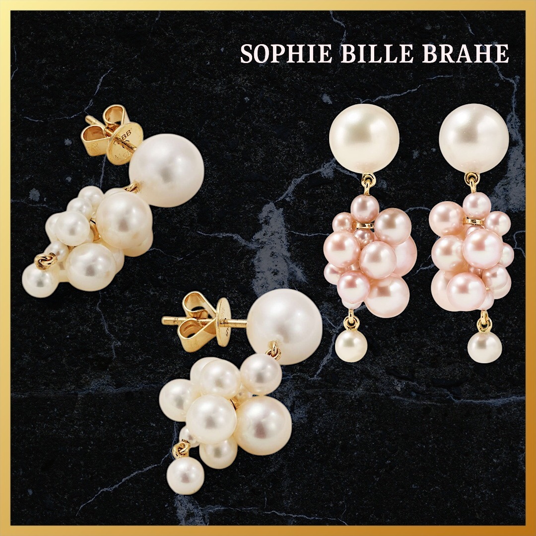 【SOPHIE BILLE BRAHE】14Kゴールド＆パール ピアス