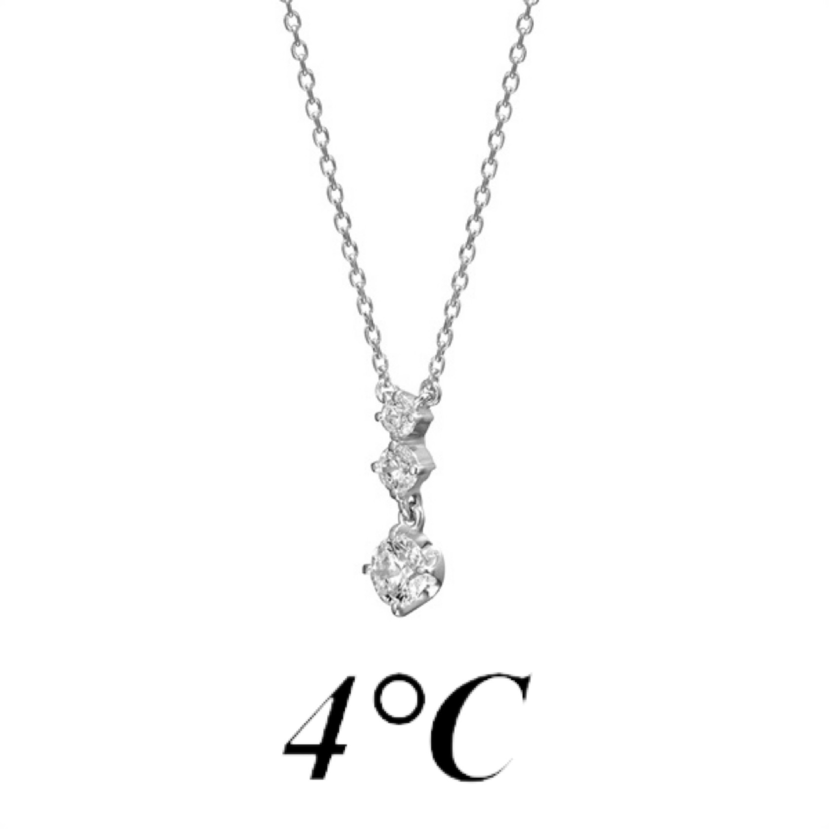 大人気☆４℃ エターナルシルバー ネックレス ギフトに最適 大人