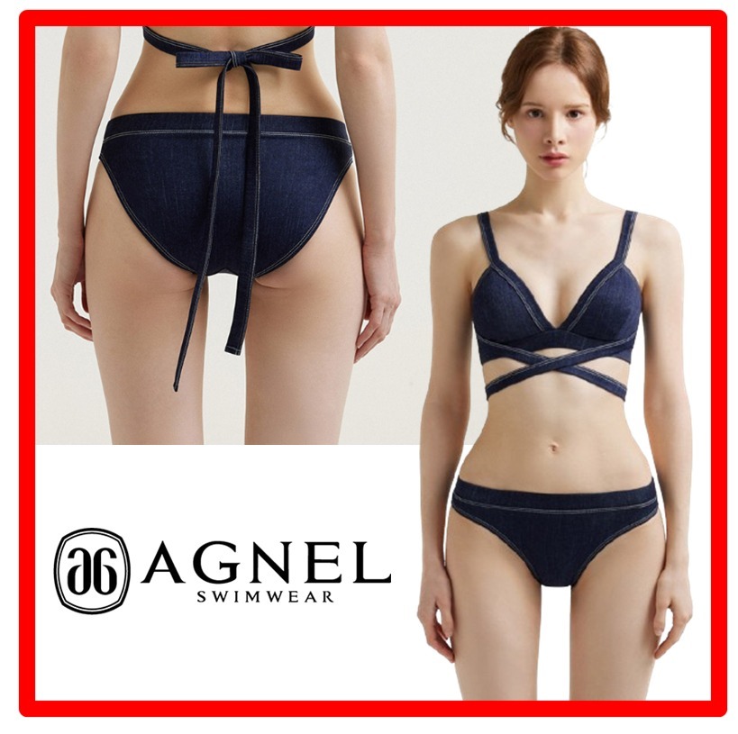 ☆韓国の人気☆【AGNEL】☆Denim Bikini Pant.y☆
