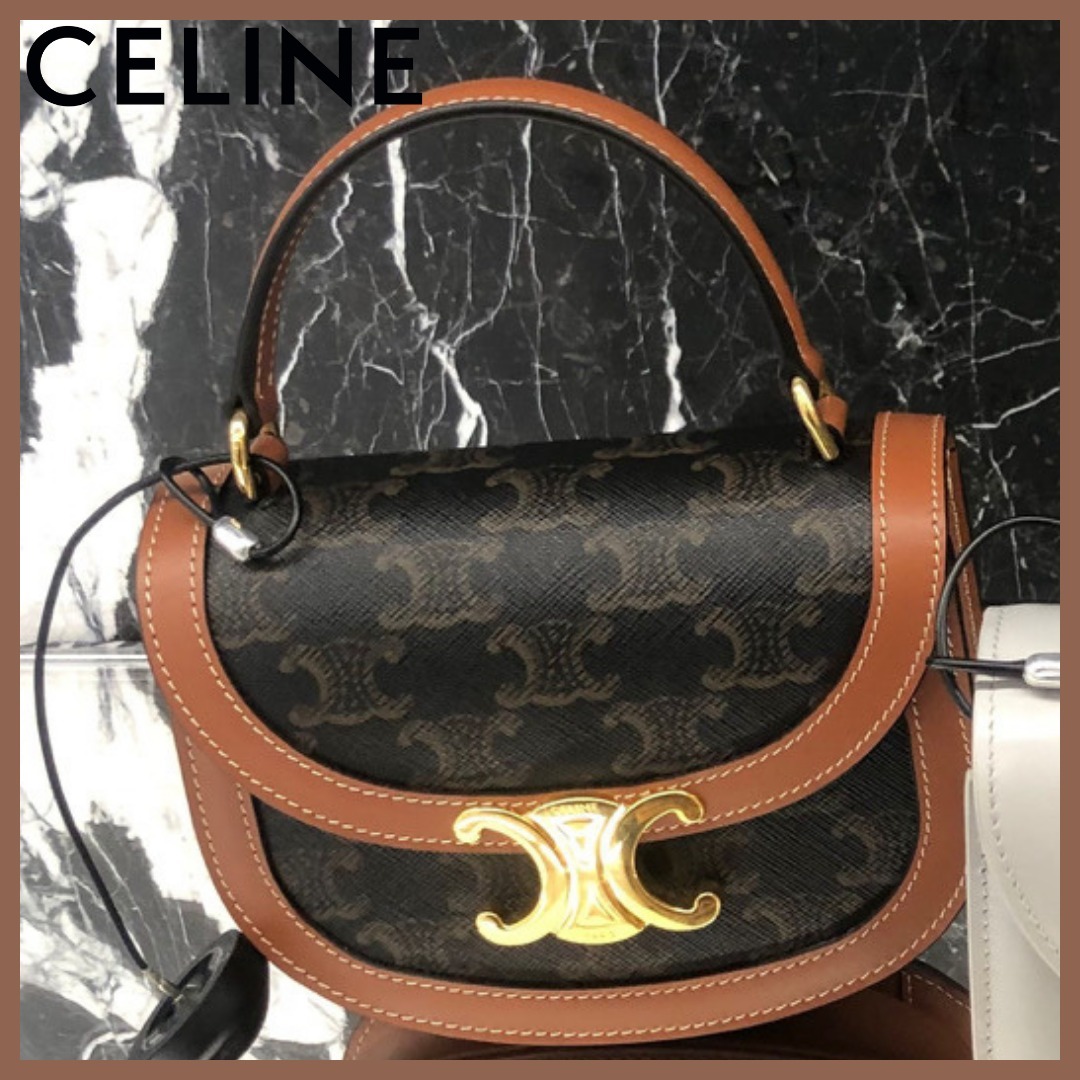 【新作】CELINE トリオンフキャンバス♪ミニ ブザス クレア