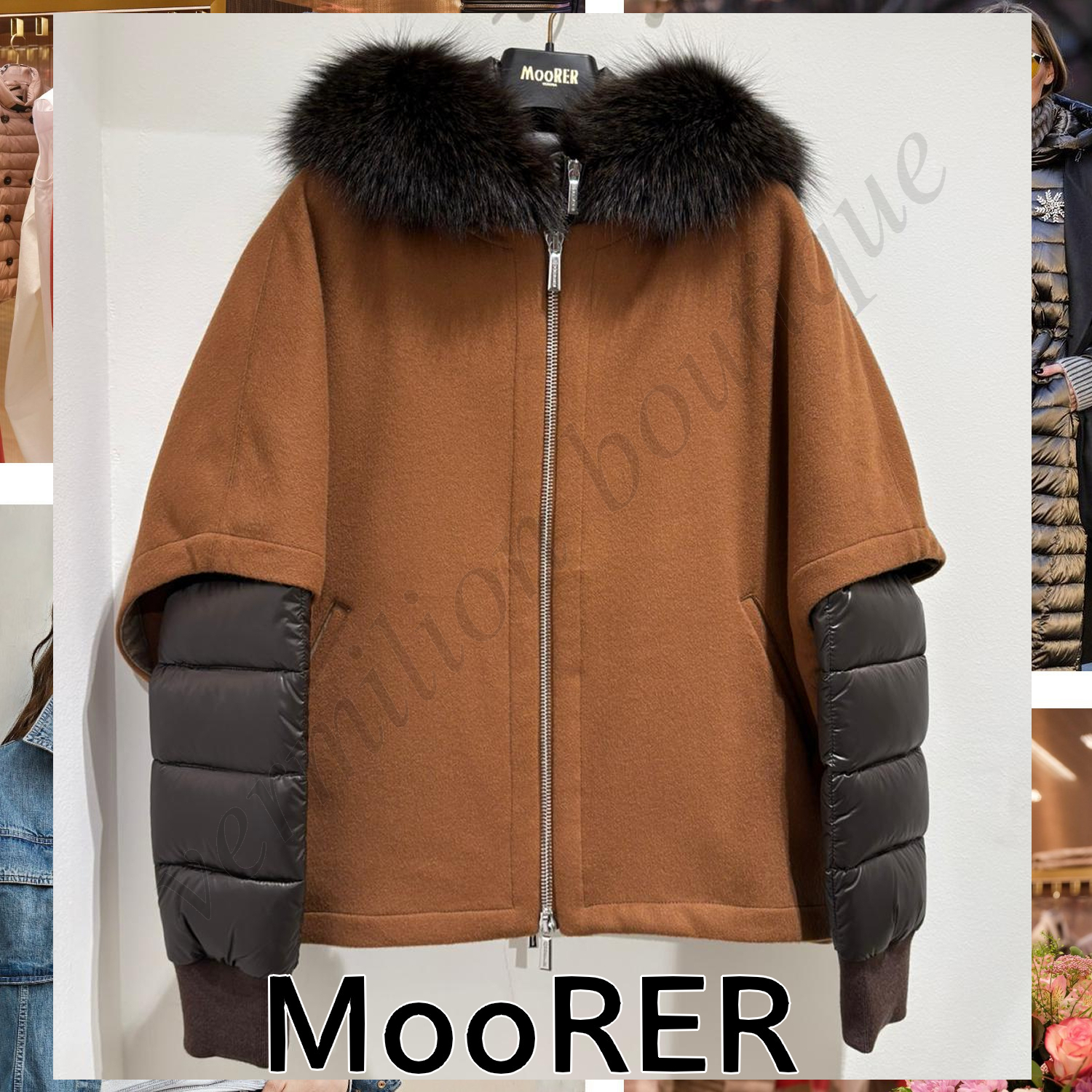 MOORER PEGASO-CWR ハイブリッド ダウンジャケット