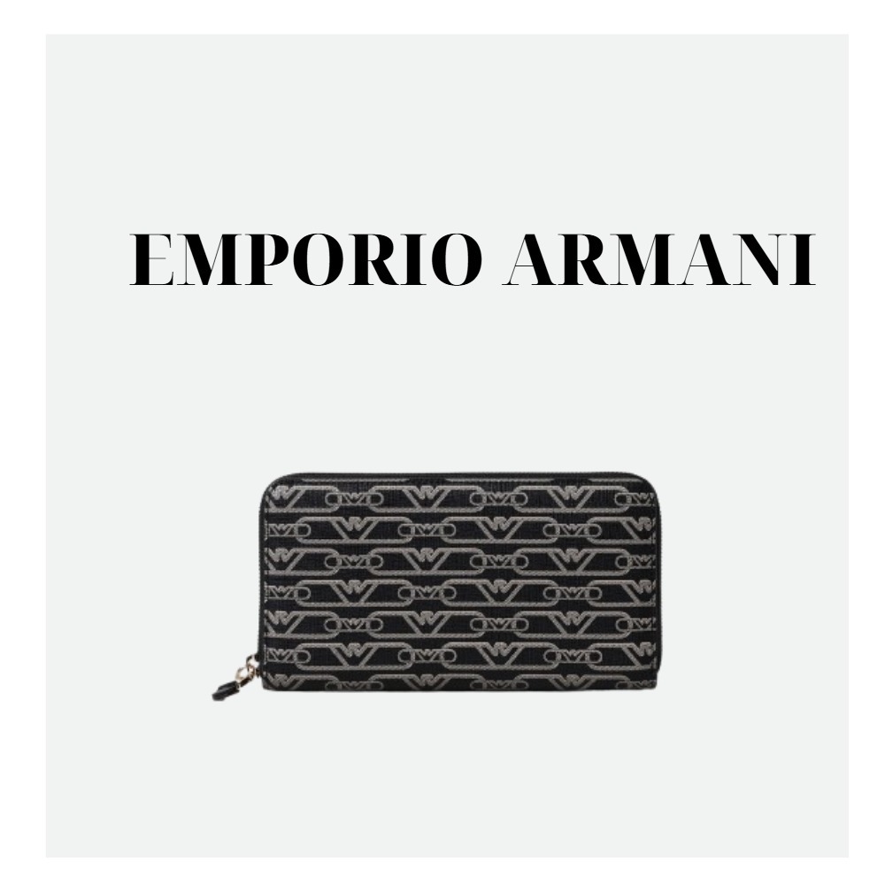 EMPORIO ARMANI】ラウンドジップ財布 (EMPORIO ARMANI/長財布