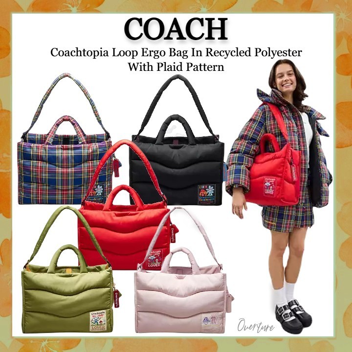 トートバッグ Coachtopia Loop Wavy Tote In Recycled Polyester