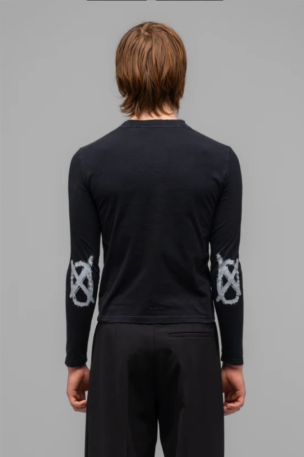 【032C】\"VICTOR\" TIGHT LONGSLEEVE FADED BLACK