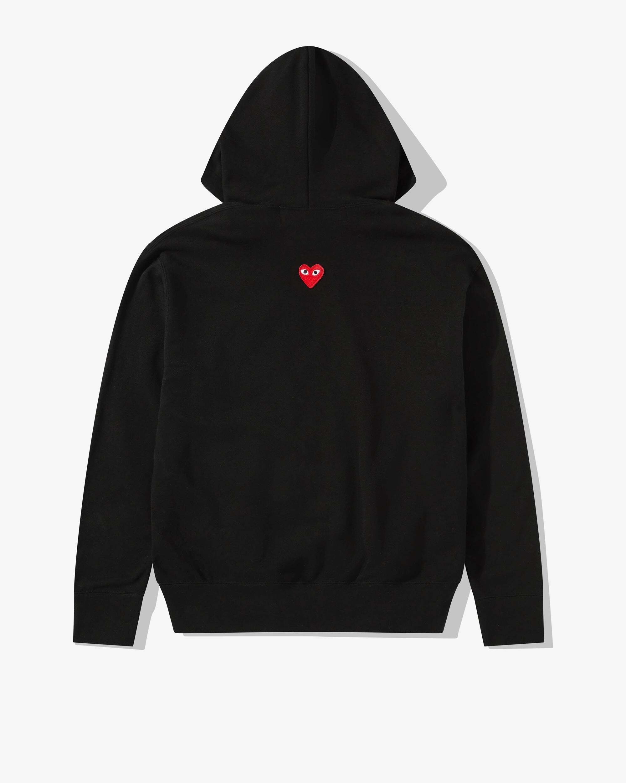 Play Unisex Reverse Red Heart Zip Hoodedパーカー