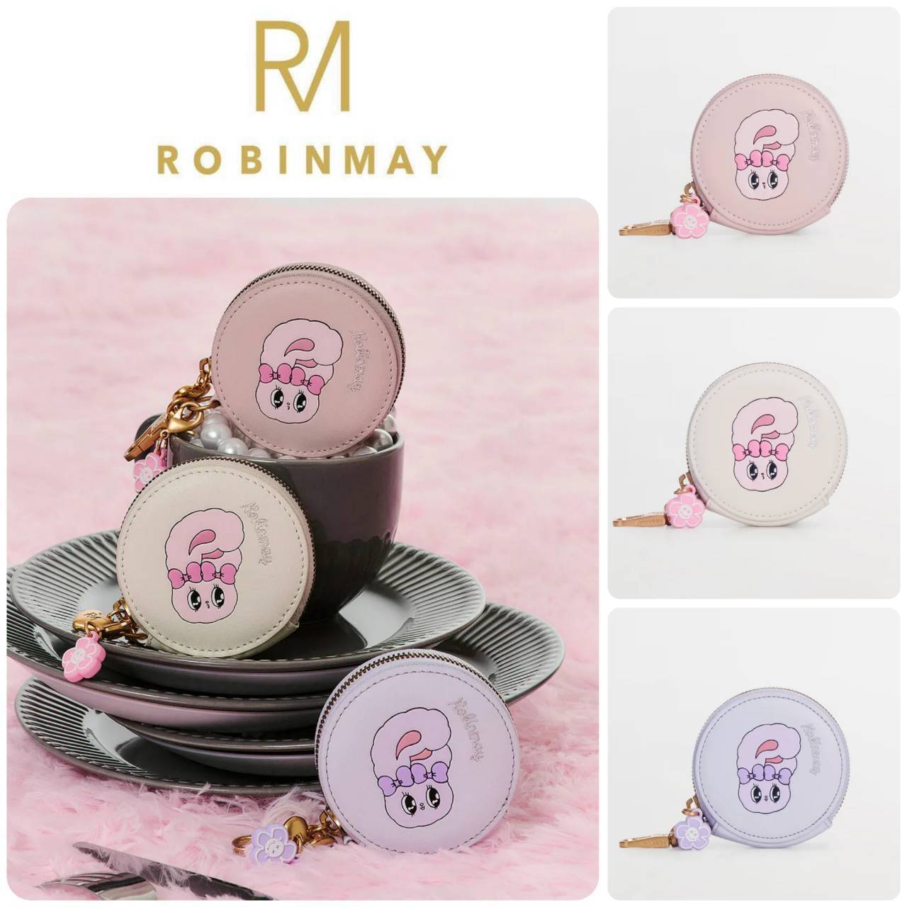 ■ROBINMAY■F124 RM x Esther Bunny 本革コインケース/送料込
