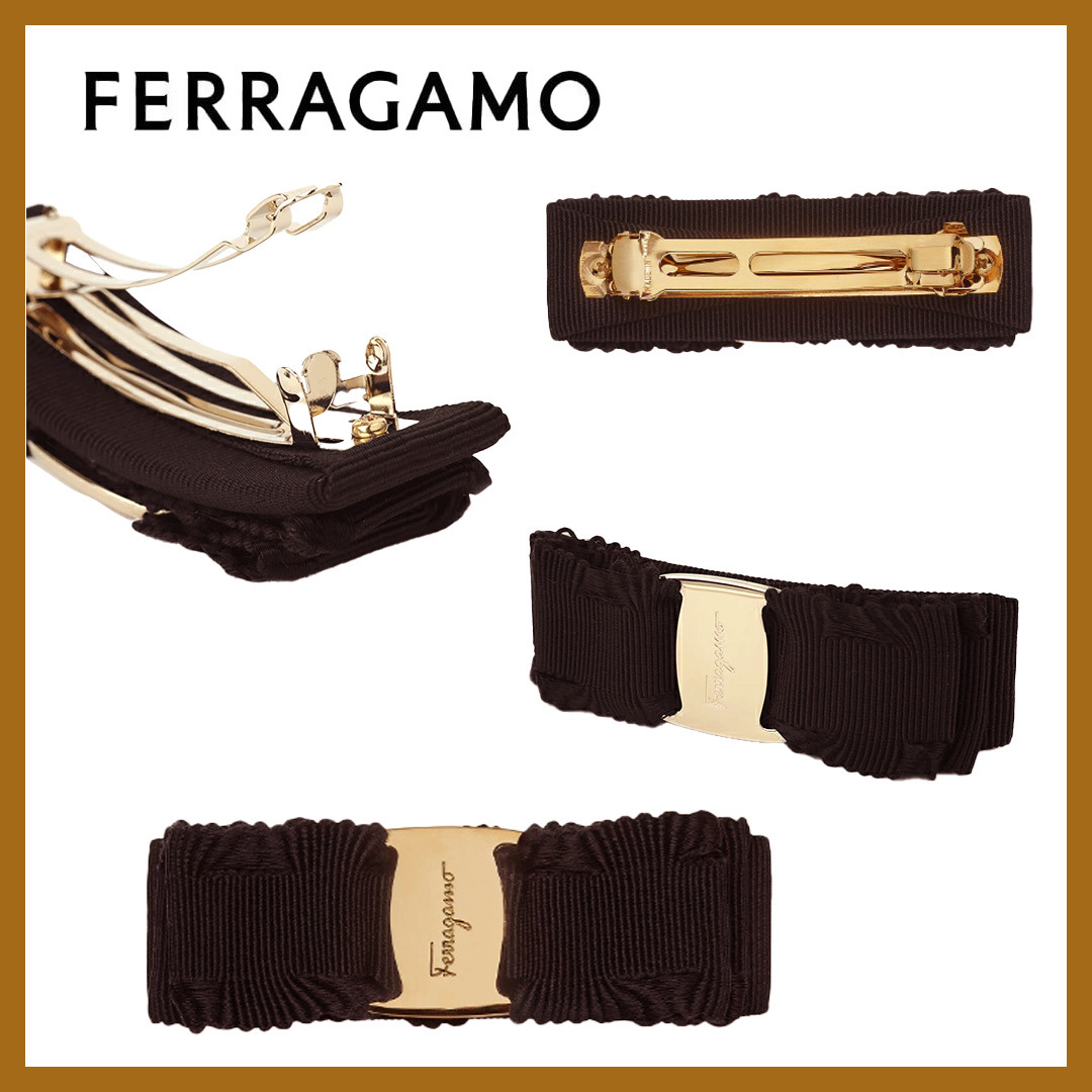 華やかさプラス【FERRAGAMO】バレッタ *ヴァラリボン*贈り物にも