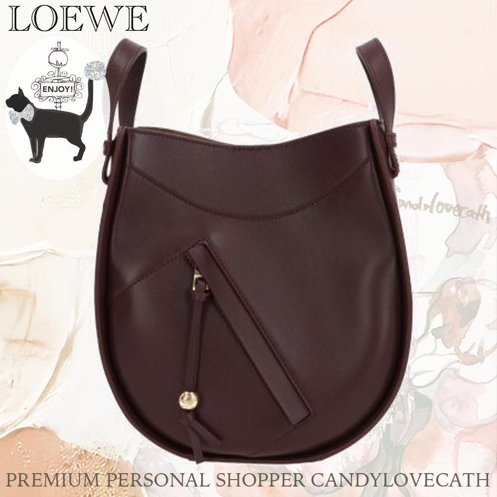 ショルダーバッグ・ポシェット LOEWE HAMMOCK SLICE BAG IN SHINY LEATHER