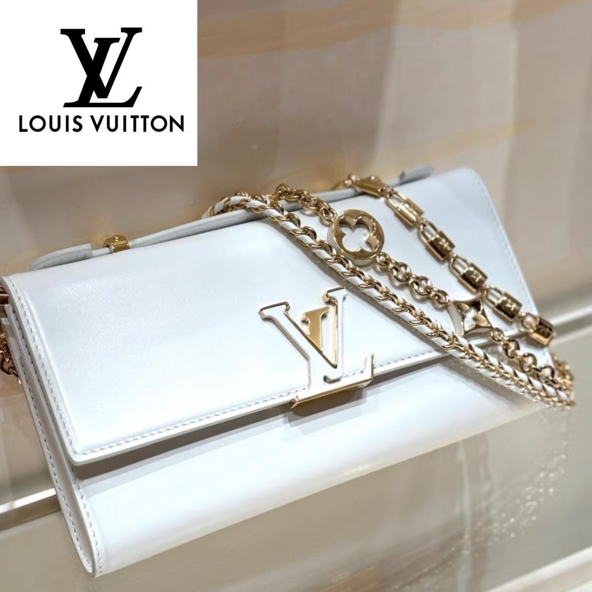 【LOUIS VUITTON】ゴージャス◎カプシーヌ チェーンウォレット