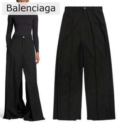 【BALENCIAGA】ストレートフィット パンツ コットンツイル ストレート フィット フレックス アブレージョン ツイル パンツ