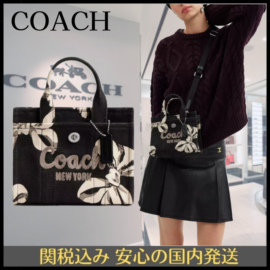 カーゴ トート 要在庫確認 COACH(コーチ) / コーチ/トートバッグ/レザー/ブラック/黒/無地