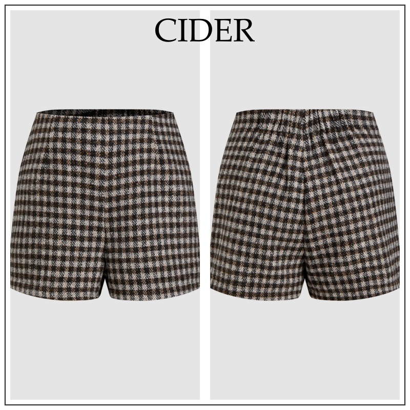 Cider◆ハイライズ ギンガム ポケット ショーツ【送料込み】