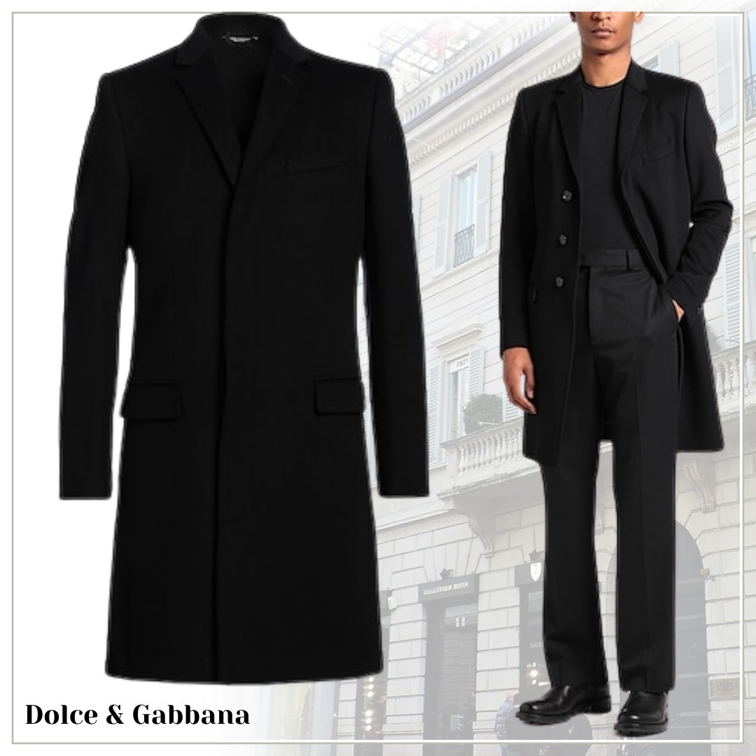 機能的でエレガント【Dolce & Gabbana】シングルブレスト コート